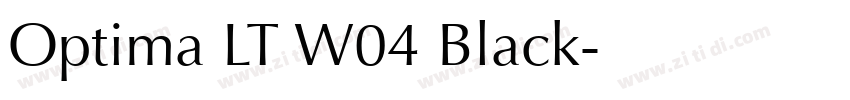 Optima LT W04 Black字体转换